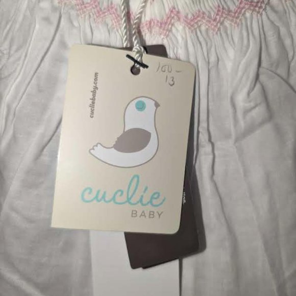 Cuclie Baby Smocked Collar Bubble Romper sz 6/9 mth - Picture 4 of 5